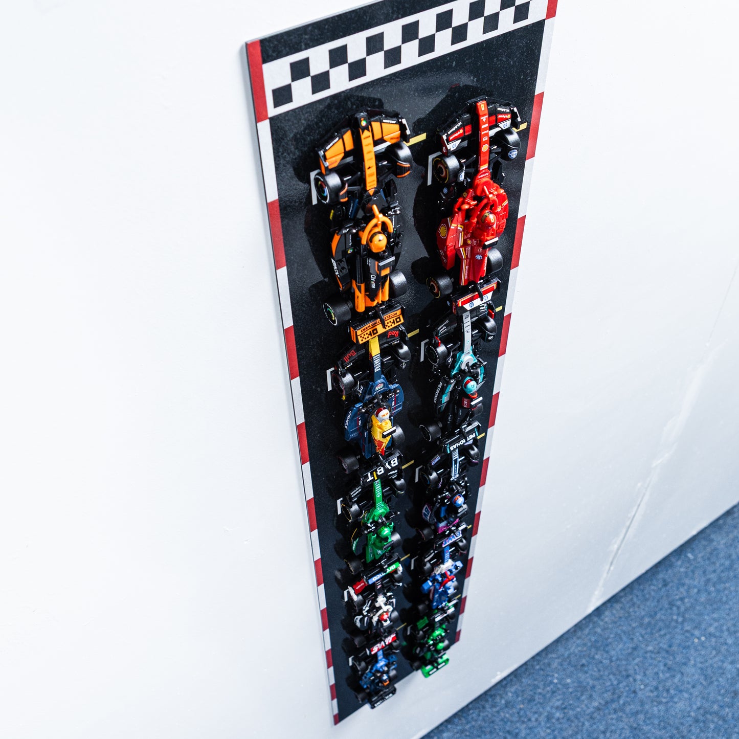 Display Frame Compatible With Lego Speed Champions F1 - Aluminium Wall Mount Display
