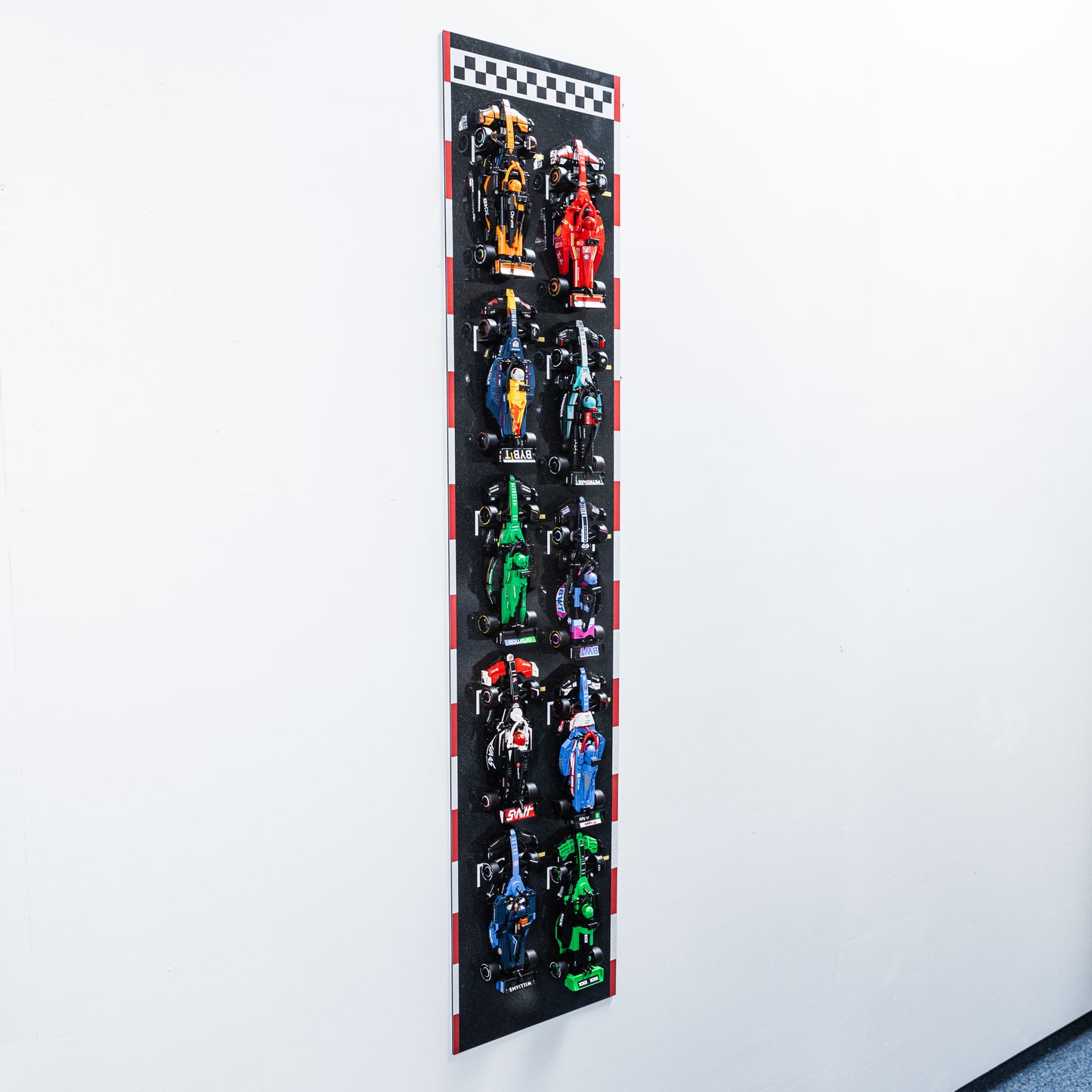 Display Frame Compatible With Lego Speed Champions F1 - Aluminium Wall Mount Display