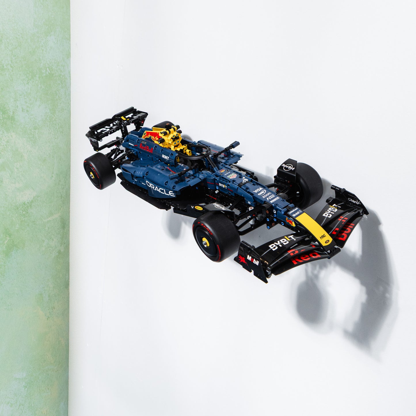 Wall Mount Bracket Compatible With Lego Technic Red Bull RB20 42206 (Angled)
