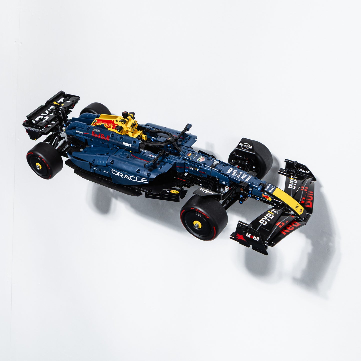 Wall Mount Bracket Compatible With Lego Technic Red Bull RB20 42206 (Angled)