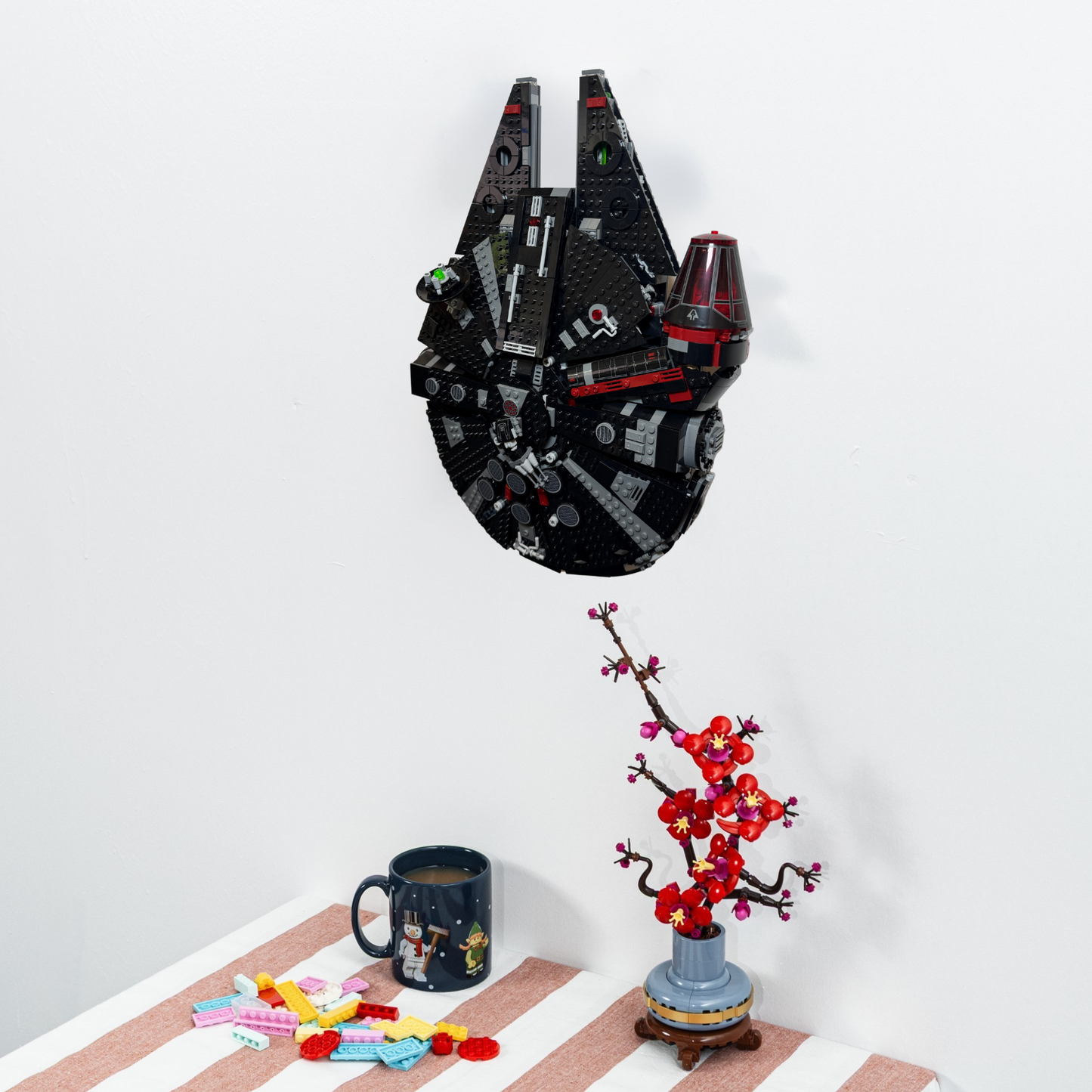 Wall Mount Compatible with LEGO Star Wars 75389 The Dark Falcon