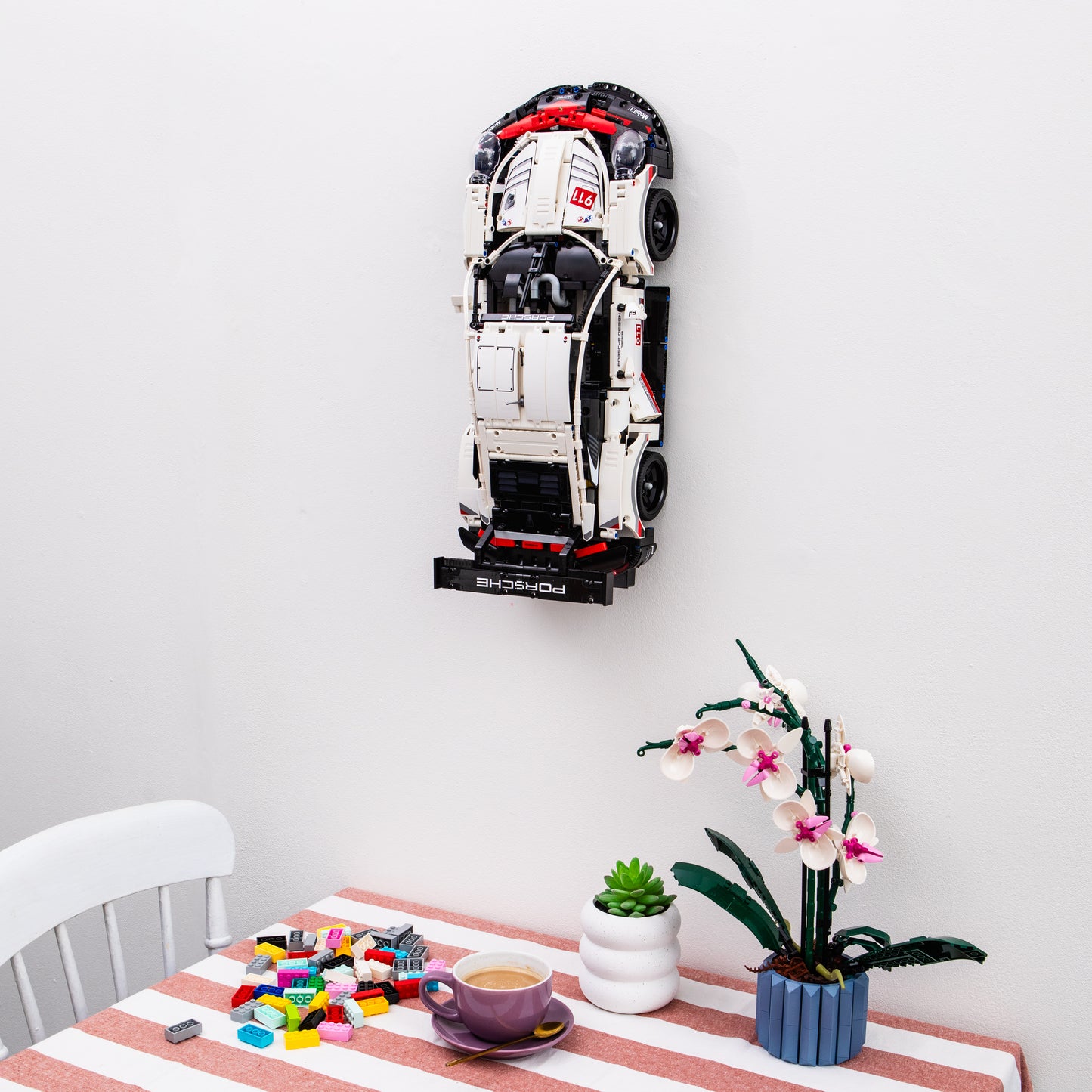 Wall Mount Hook Compatible with Lego 42096 Technic Porsche 911 RSR