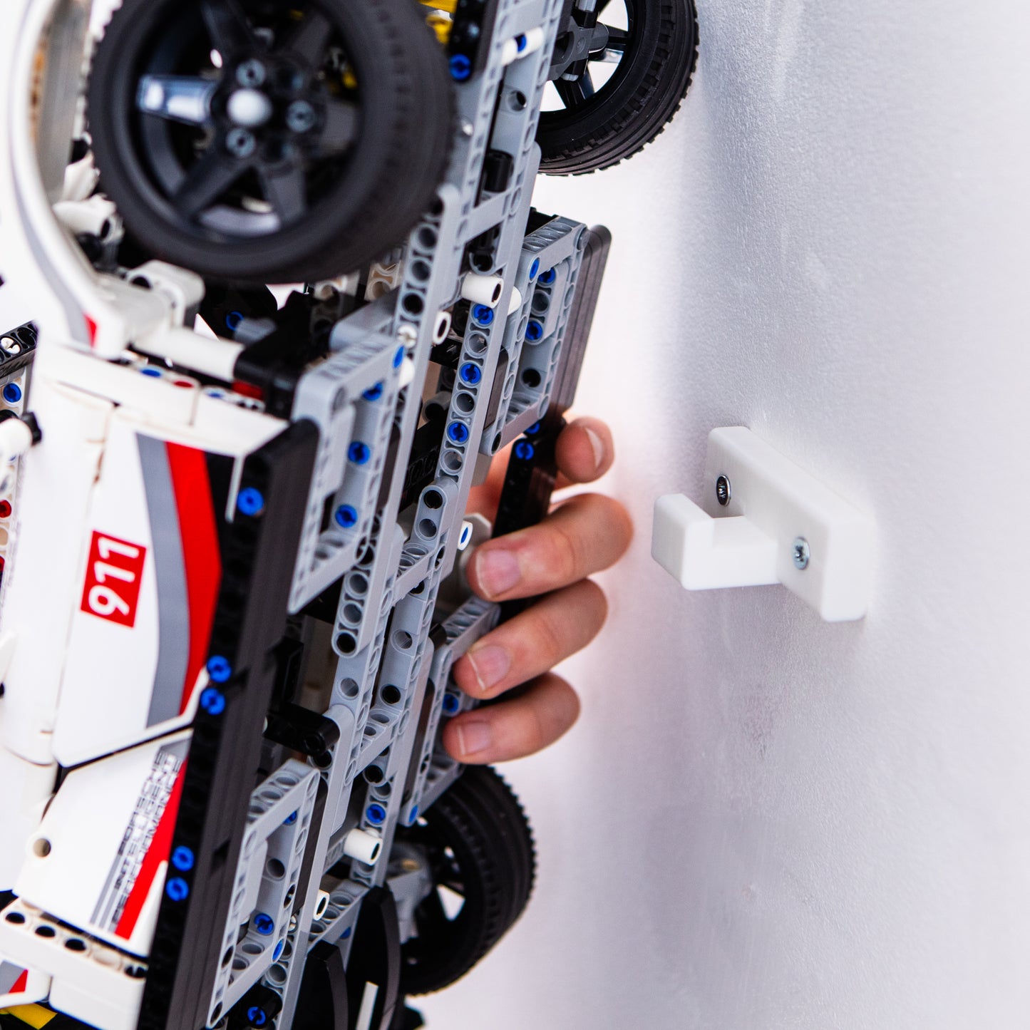 Wall Mount Hook Compatible with Lego 42096 Technic Porsche 911 RSR