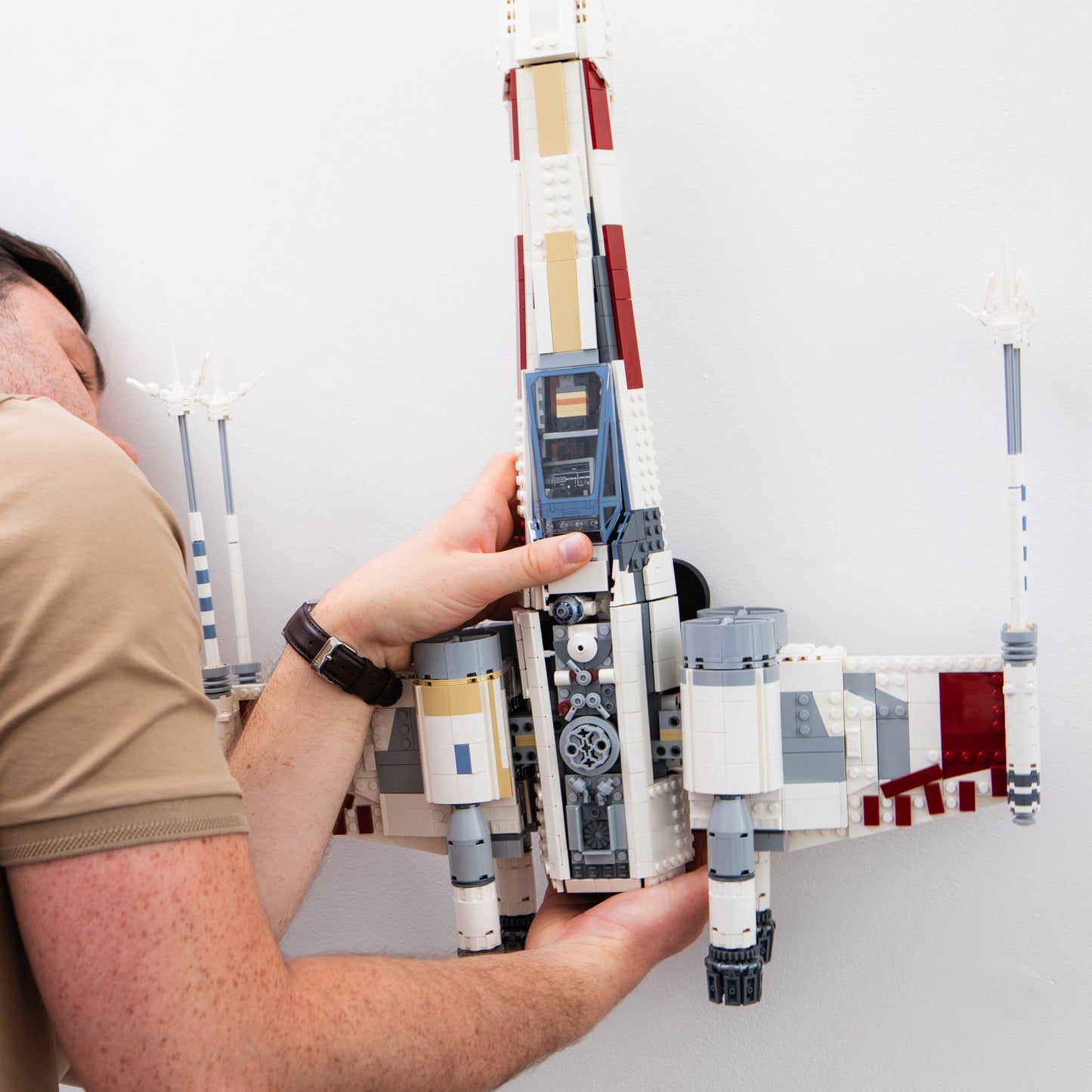 Wall Mount Compatible with LEGO Star Wars 75355 UCS X-Wing