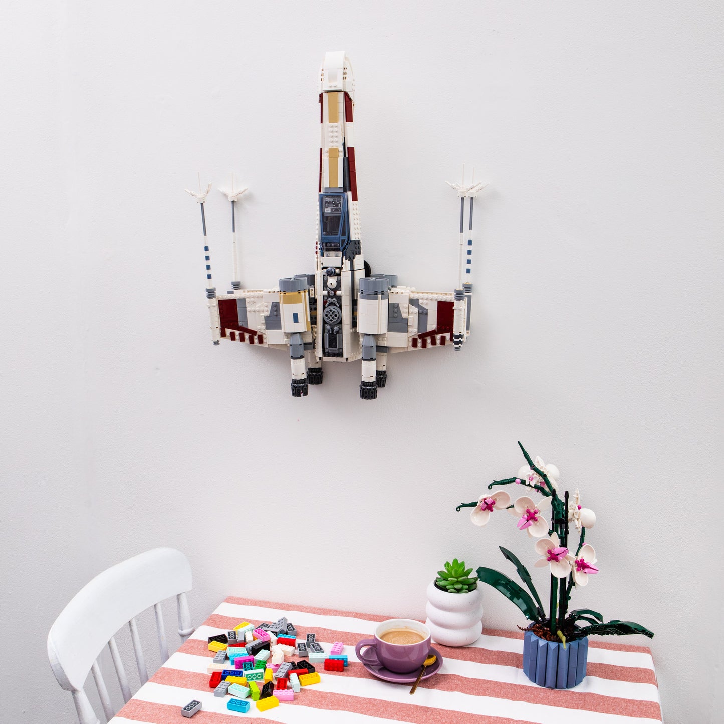 Wall Mount Compatible with LEGO Star Wars 75355 UCS X-Wing