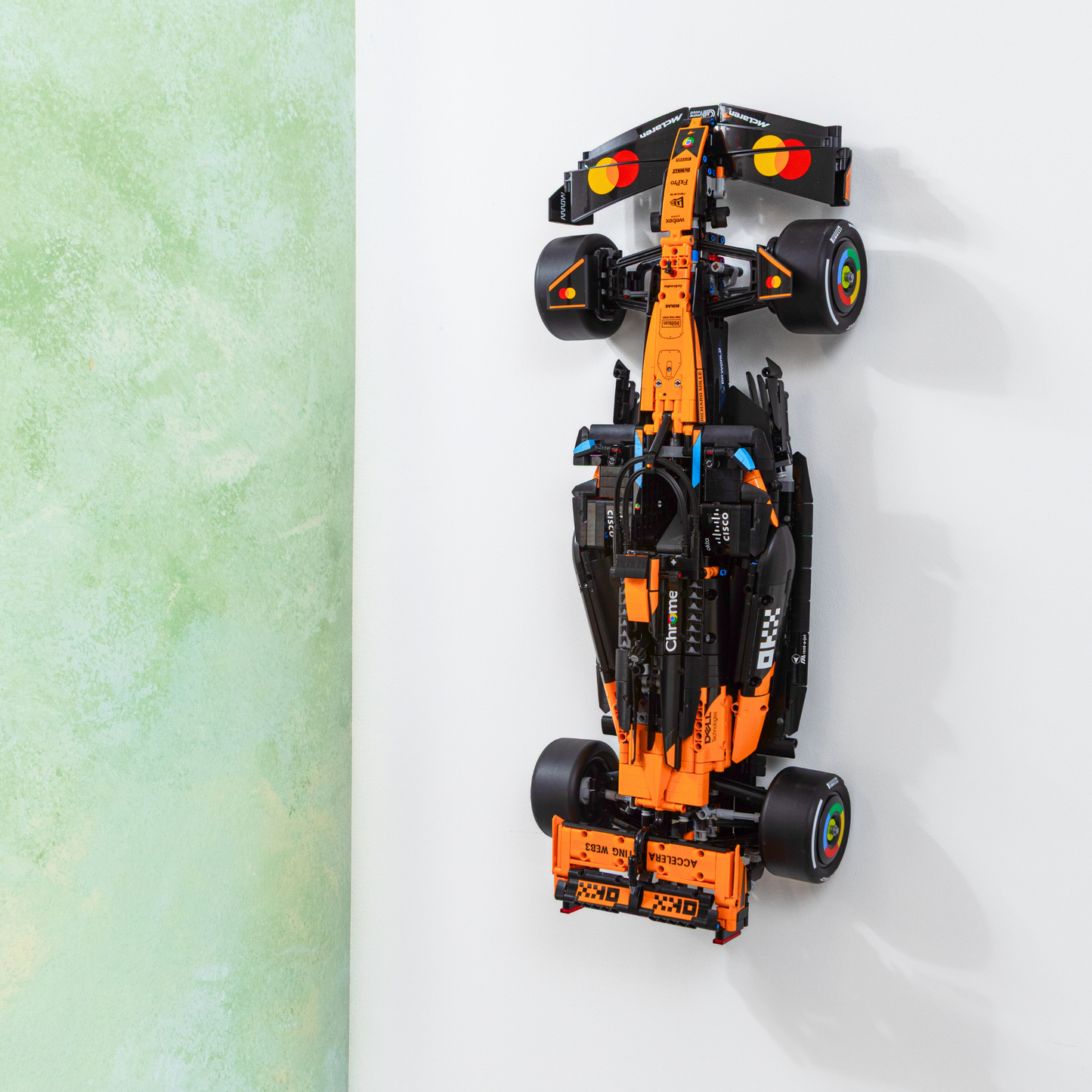 Wall Mount Bracket Compatible with Lego F1 Technic McLaren MCL39 42228 & Aston Martin AMR25 42240 - Car Not Included