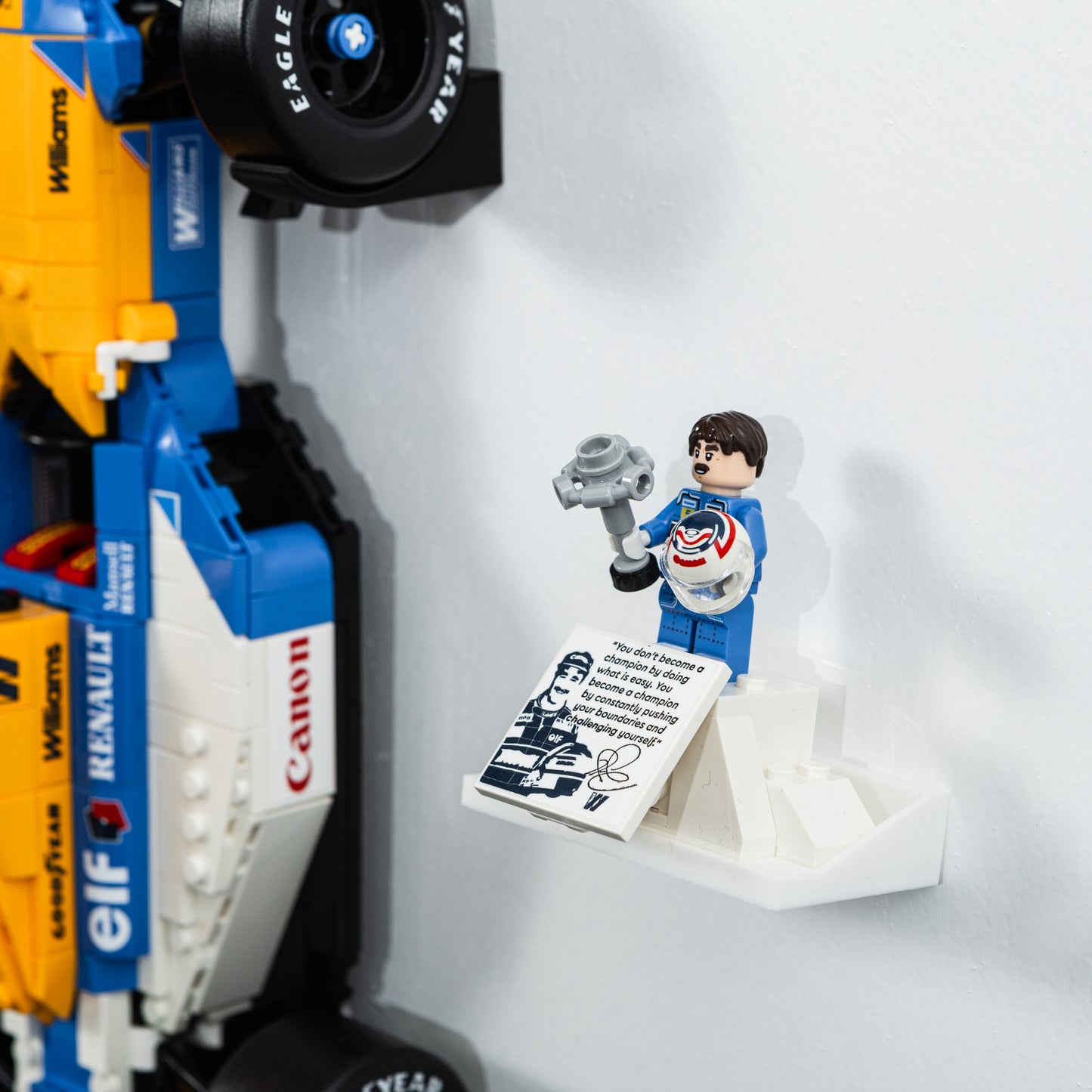 Wall Mount Compatible With LEGO Icons Williams FW14B 10353