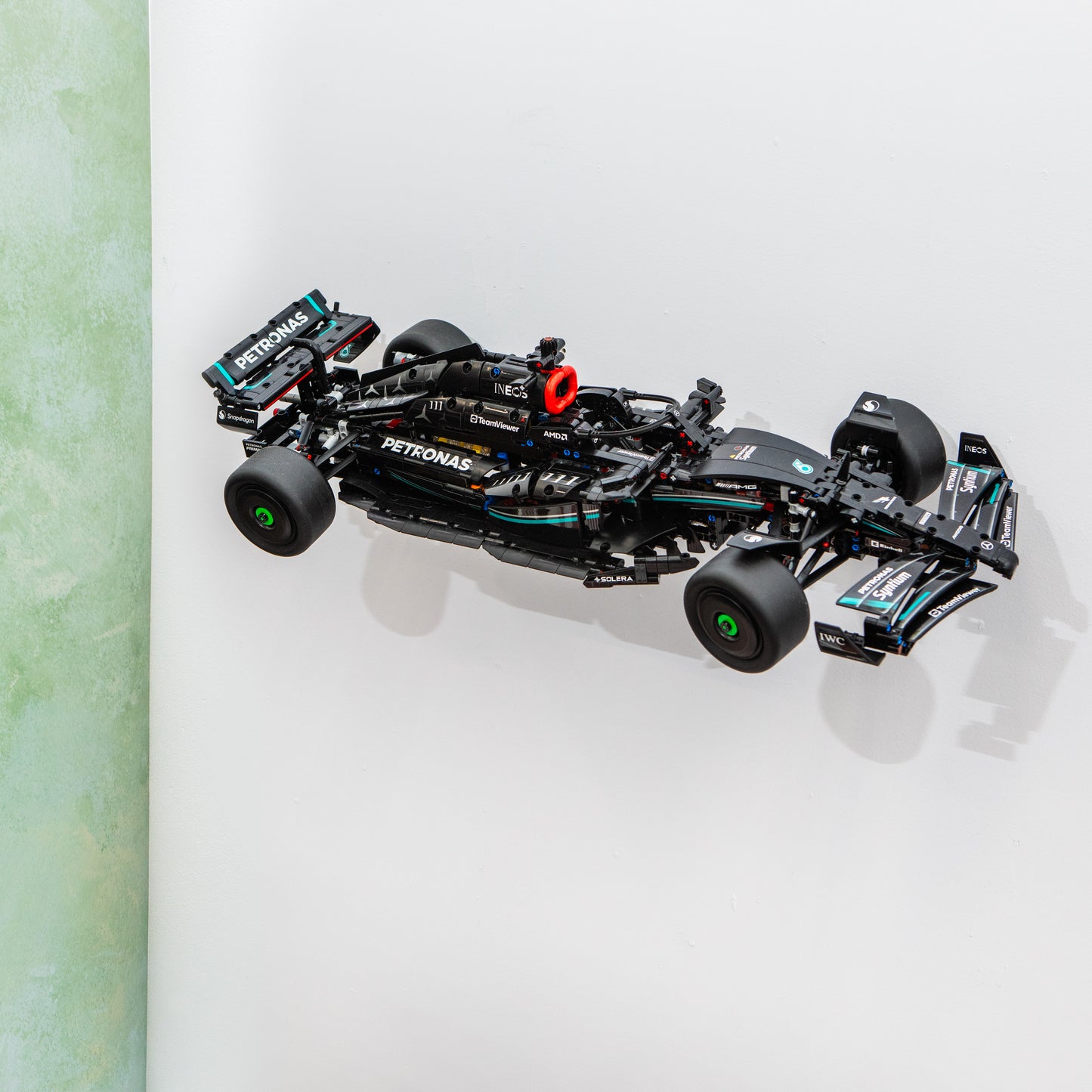 Wall Mount Bracket Compatible With Lego Technic Mercedes 42171 (Angled)