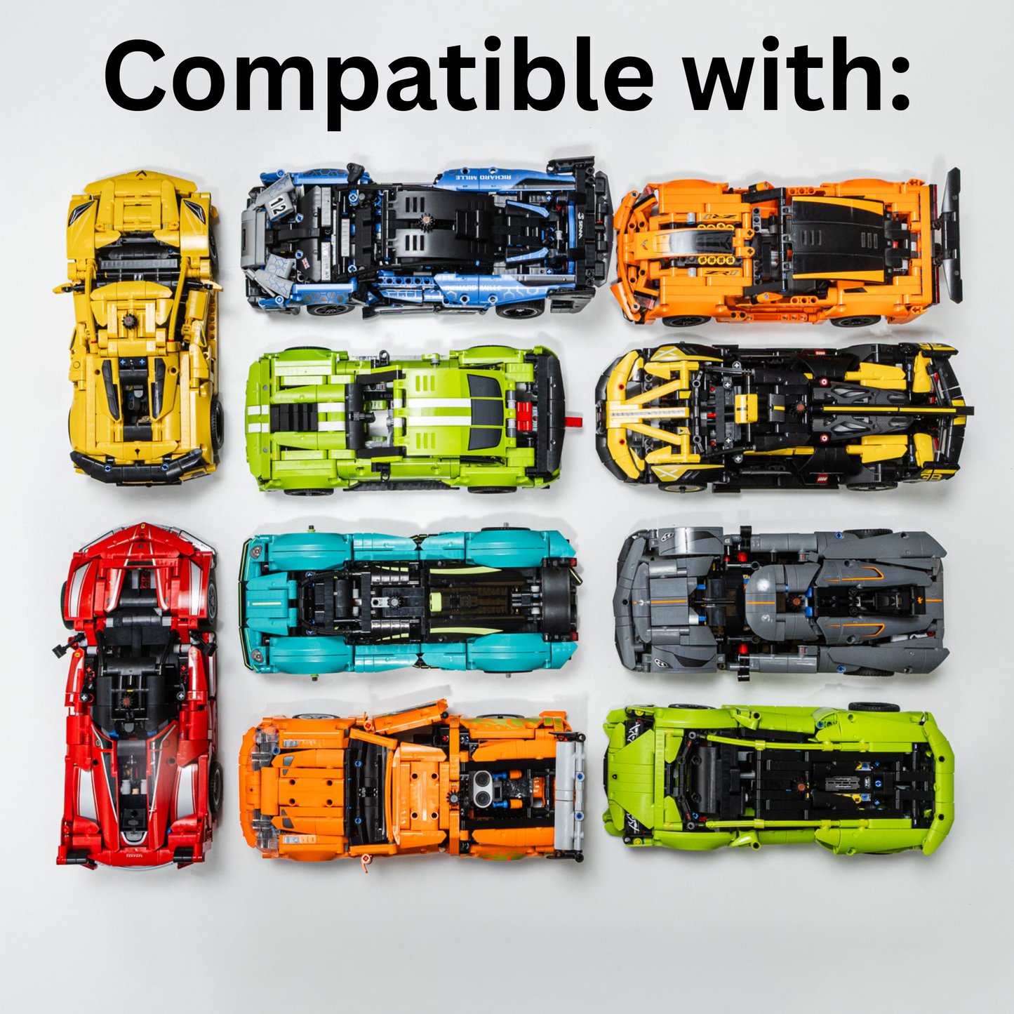 Wall Mount Hook For Technic Cars (16 Stud Wide)