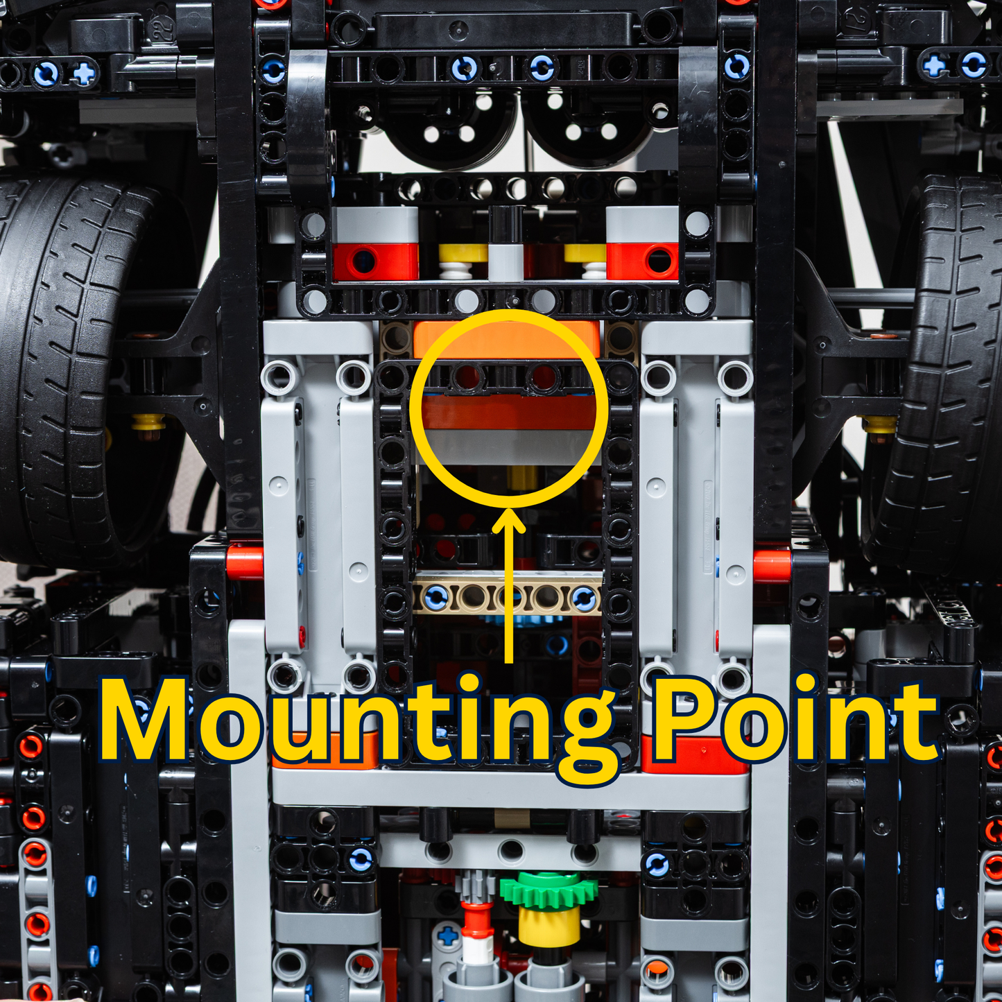Wall Mount Bracket Compatible with LEGO Technic Koenigsegg Sadair's Spear 42232 - Car Not Included