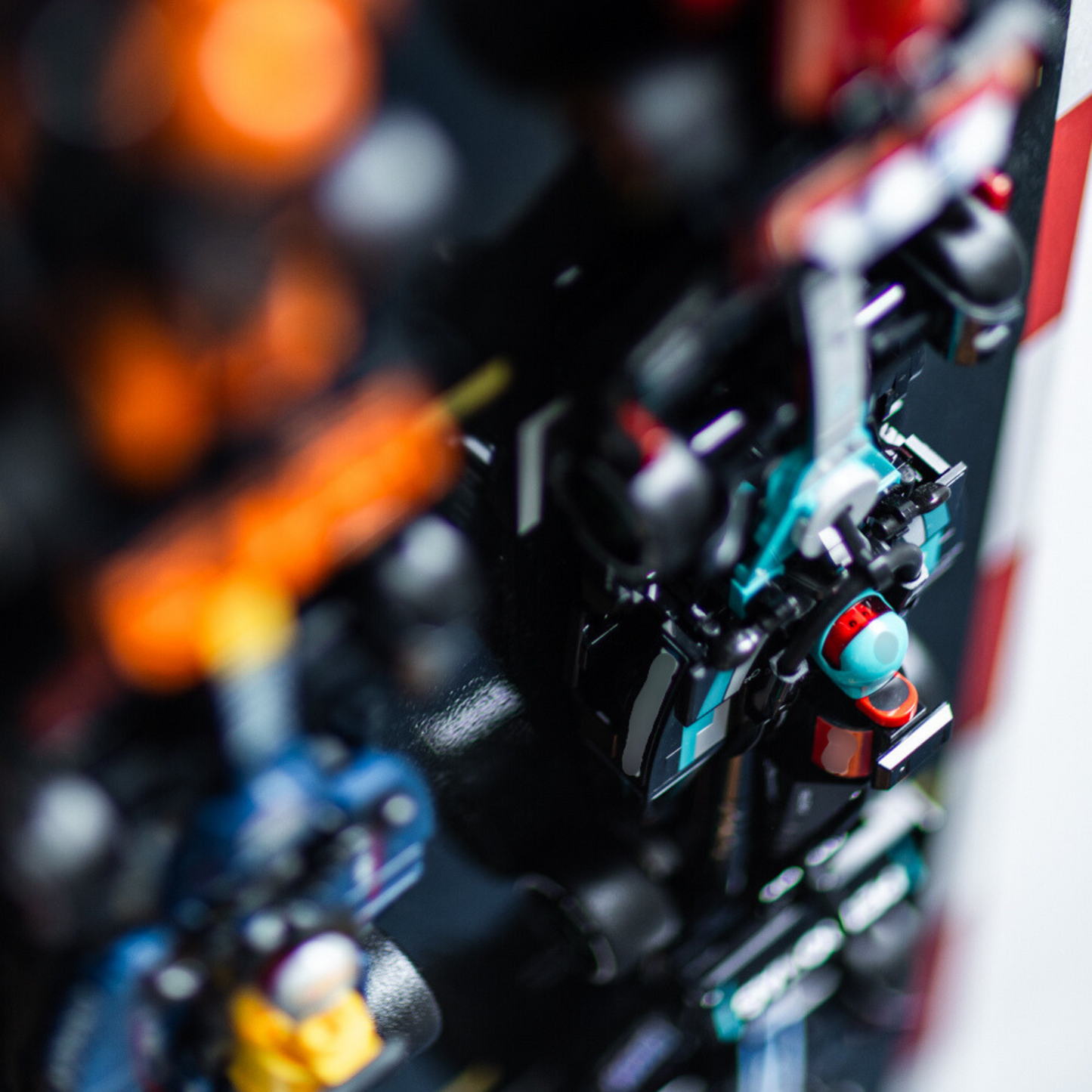 Display Frame Compatible With Lego Speed Champions F1 - Aluminium Wall Mount Display